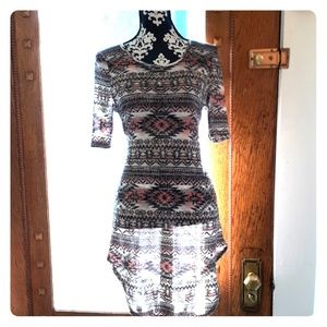 Native print dress